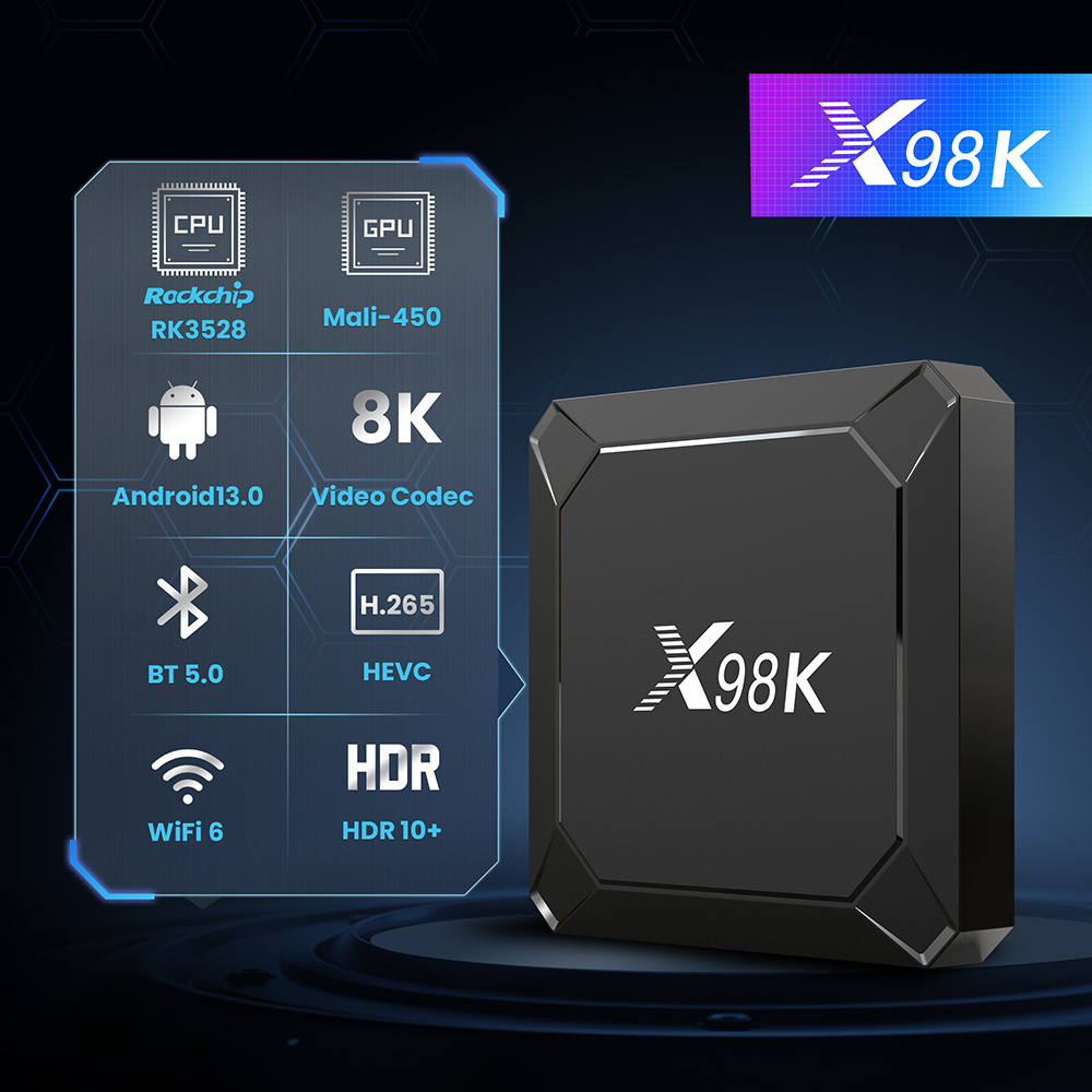 New X98K Android 13 TV Box 8K  - Radxa Rock 5B 16Gb recension och pris