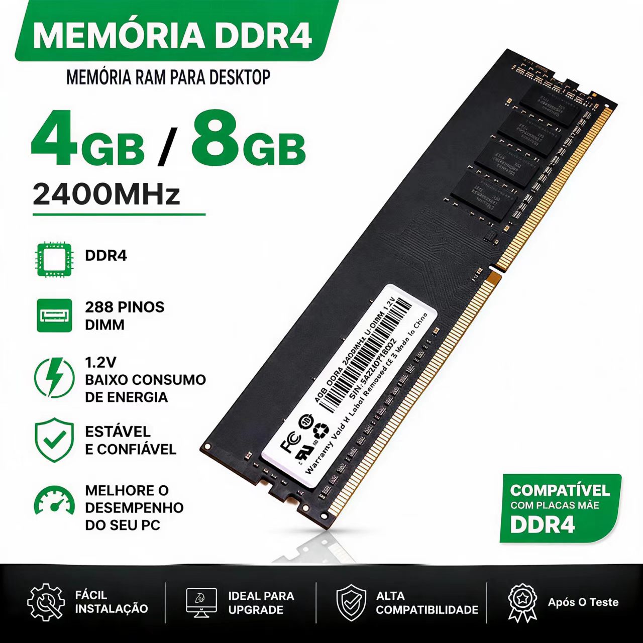 DDR4 RAM 4GB 8GB 2400MHz Deskt - Khadas Vim4 8Gb recension och pris